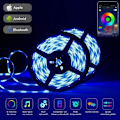 Miniatyrbillede 3 af 5: Bluetooth LED Strip Light, 5M RGB 5050 IP65 LED Strip Light med 28 dynamiske tilstande, Multicolor Light Strip styret af