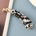 Miniatyrbild 4 av 4: Leopard hårklämma Acetat ark Långt vertikalt hår hårspänne Handgjord hästsvanshållare Hårnålar för 8
