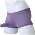 Miniatyrbillede 1 af 2: Herre Undertøj Boxer Briefs Shorts Underbukser Trunks Purple XL