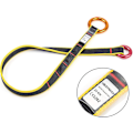 Miniatyrbillede 2 af 5: Fork Cambium Saver med ringe Træarborist Friction Saver Rope Bælteløkke Fall Retrievable Anchor Climbing Gear, 35,4 tommer sort