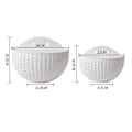 Miniatyrbillede 3 af 5: Hydroponisk urtepotte imiteret rattanvæg, punch-fri sort S