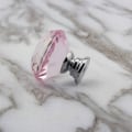 Miniatyrbillede 3 af 4: Pink krystal diamant håndtag zink legering håndtag 10 stk,