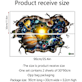 Miniatyrbild 2 av 5: 3d Broken Cosmic Galaxy väggdekaler