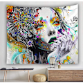 Pikkukuva 2 / 2: Helios Skull Tapestry Psychedelic Boho Wall Tapestry (180x230cm)