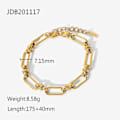 Miniatyrbillede 1 af 5: Armbånd Sample Style Daily Outfit Metallic Element B1410