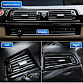 Miniatyrbilde 3 av 5: Høyre side; plating Dashboard Luftuttak Vent Air Condition Vent Panel For 5 Series F10 F11 F18