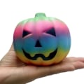 Miniatyrbild 4 av 5: Halloween färgglada pumpor Squishy Slow Rising Squeeze Toys