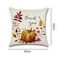 Miniatyrbilde 5 av 5: Høstputetrekk 45*45 cm For Høstdekor Sett med 4 Høsthøst gresskartema Farmhouse Pynteputetrekk til Sofa Sofa Hjemdekoratio Pumpkin Theme