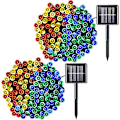 Miniatyrbild 1 av 5: Solar String Lights Multicolor 100 Led Solar String Lights 10m 8 lägen Vattentät Solar Julbelysning för trädgårdar, bröllop, fest, hem, julgran