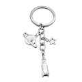 Miniatyrbilde 2 av 2: 1 stk Nøkkelring Cool Metal Star Planet Rocket Charm Gave Bil Nøkkelring Nøkkelring Veske Anheng For Nøkkelveske Anheng