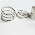 Miniatyrbild 3 av 4: 3 st/ set Finger Midi Tip Finger Knuckle Öppna Ringar Smycken Berlocker Julpresent Silver