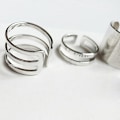 Miniatyrbild 4 av 4: 3 st/ set Finger Midi Tip Finger Knuckle Öppna Ringar Smycken Berlocker Julpresent Silver