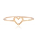 Miniatyrbillede 2 af 5: Kvinder Simple Udhulet hjerte Ring Valentine Foreslå Circlet smykker gave Silver US 7