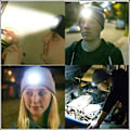 Pikkukuva 4 / 5: Otsalamppu, kannettava irrotettava ladattava LED-otsake, neulottu unisex -muotihattu