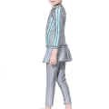 Miniatyrbild 2 av 4: 3st/ set Modest Burkini Badkläder Barn Flickor Muslimska Islamiska Cap Strandkläder Grey 2-3 Years