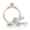 Miniatyrbilde 2 av 4: Ring Seks-klo Elegant Legering Cubic Zirconia Ring For Party Golden US 10