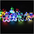 Miniatyrbild 1 av 4: 6,5 m 30 lampor 8 funktioner Solfärgade LED Cherry Blossom Atmosphere Lighting String Lights,
