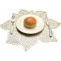 Pikkukuva 2 / 5: PV0013 Bauhinia PVC Placematto European Matt Gold Hollow Lotus Solid Color PVC Placemat Eristystyyny