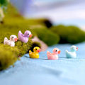 Miniatyrbild 4 av 5: 3 X 20 st Mini Duck Tecknad Design Tiny Ducks Miniatyr Figurer Ornament för skrivbordet