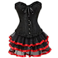 Pikkukuva 1 / 5: Sexy Corsets Mekot Naisten Puku Red 4XL