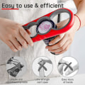 Miniatyrbilde 4 av 5: Krukkeflaskeåpner Non-slip Krukke Gripper Pad Gummi Krukke Bokselokk Åpner Red