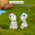 Miniatyrbilde 4 av 5: 10 Tre Elf Figurer Prinsesse Mononoke Lysende Tre Elf Dukke Ornament Ånd Kodama Potte Hagedekorasjon Mikr