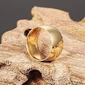 Miniatyrbillede 3 af 4: Mænd Kvinder Titanium Rustfrit Stål Band Ring Bryllup Engagement Lover smykker Gold 11