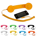 Pikkukuva 2 / 5: Matkapuhelimen luuri puhelimen ulkoinen mikrofoni retro orange