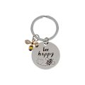 Miniatyrbillede 2 af 2: 1 stk lærerens dag nøglering gave rustfrit stål lærerens dag nøglering Bee Pendant nøglering