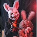 Pikkukuva 3 / 3: Halloween Scary Rabbit Mask, Bloody Bunny Mask