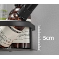 Pikkukuva 5 / 5: WC- ja kylpyhuonehylly, ilmainen rei'itetty kolmio seinään, kulmahylly (musta ja 4