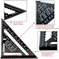 Miniatyrbillede 3 af 5: 7 tommer sort metrisk tommer aluminiumsprofil sort oxid trekantplade