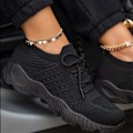 Miniatyrbilde 1 av 2: Sportssneakers med snøring for kvinner Joggesko 36