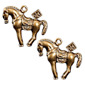 Miniatyrbillede 2 af 2: Fengshui hest statue bil nøgle vedhæng smykker finde charms