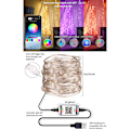 Pikkukuva 3 / 4: 15M 150Led USB String Lights Powered by Bluetooth Mobile Phone App Kaukosäädin Joulukoristeet Valot，Sopii f