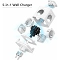 Pikkukuva 4 / 5: Cube Wall Power Strip, Cube Power Strip 5 pistorasialla ja ylikuormitussuoja, langaton kannettava matkalaturi, power turvaovella, W