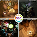 Miniatyrbillede 2 af 5: Star Light projektorlampe, Bluetooth musik, romantisk fødselsdagsprojektor - seks plug-in projektorsæt