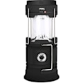 Miniatyrbillede 1 af 5: Solar/USB genopladeligt LED-lys, kraftfuldt campinglys, 2 modes bærbart havelys, 360° hængende lommelygte, sort