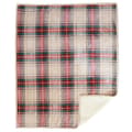 Electric blanket with plaid pattern, reversible ultra-soft blanket for sofa and bed, microfiber construction wrinkle-resistant, breathable (Nordic