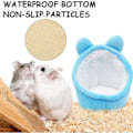 Miniatyrbilde 3 av 5: Vinterbomullsredehus for dverghamster Søt mus Varmt kjæledyr Hamstersengsofa Nest Minimyk seng for hamster Guinea Pi