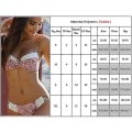 Miniatyrbild 4 av 4: Dam Boho Vadderad Push Up BH Bikini Set Baddräkt S