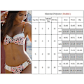 Pikkukuva 4 / 4: Naisten Boho-pehmustetut Push Up -rintaliivit, bikinisetti , set S