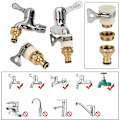 Miniatyrbillede 5 af 5: L 4 stykker gevindadaptere, Messing Connect Y Ventil Slange ende Rørfittings til rør Universal Adapter Tilbehør Adapter Connector