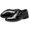 Pikkukuva 2 / 5: Miesten nauhoitettavat toimiston älykkäät muodolliset Oxford Brogue -kengät Black 44