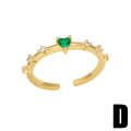Miniatyrbilde 5 av 5: Ring Vintage Zircon Heart Stud motesmykker Ac9623