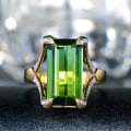 Miniatyrbild 5 av 5: Mode Grön Faux Ädelsten Strass Kvinnor Finger Ring Charmig Smycken Present US 9