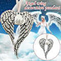 Miniatyrbillede 2 af 4: En del af mit hjerte er i julemindesmærke Angel Wing Ornament Pendant Dad