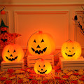 Miniatyrbild 3 av 5: Halloween-lykta i plast, utomhus, lysande pumpa-hink, dekoration med ljus 18CM