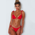 Pikkukuva 1 / 3: naisten Push-up pehmustettu set Strappy uimapuku Rantavaatteet Uimapuvut uimapuku Red M