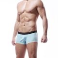 Miniatyrbild 1 av 2: Män Seamless Shorts Trunks Stretch Trosor Underkläder Light Blue L